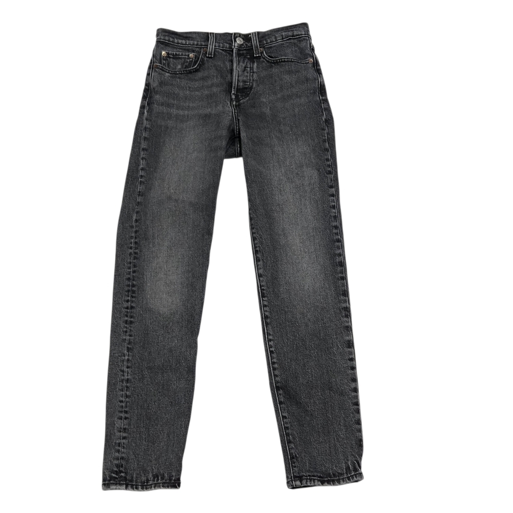 Levis Gray Mid-to-high Rise Stright-leg Jeans Y2k Style Womens US 24